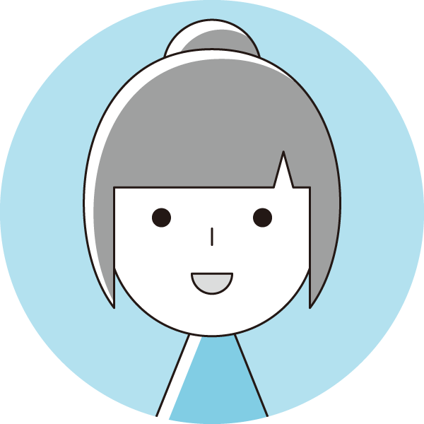 ショートカットの女性のイラスト